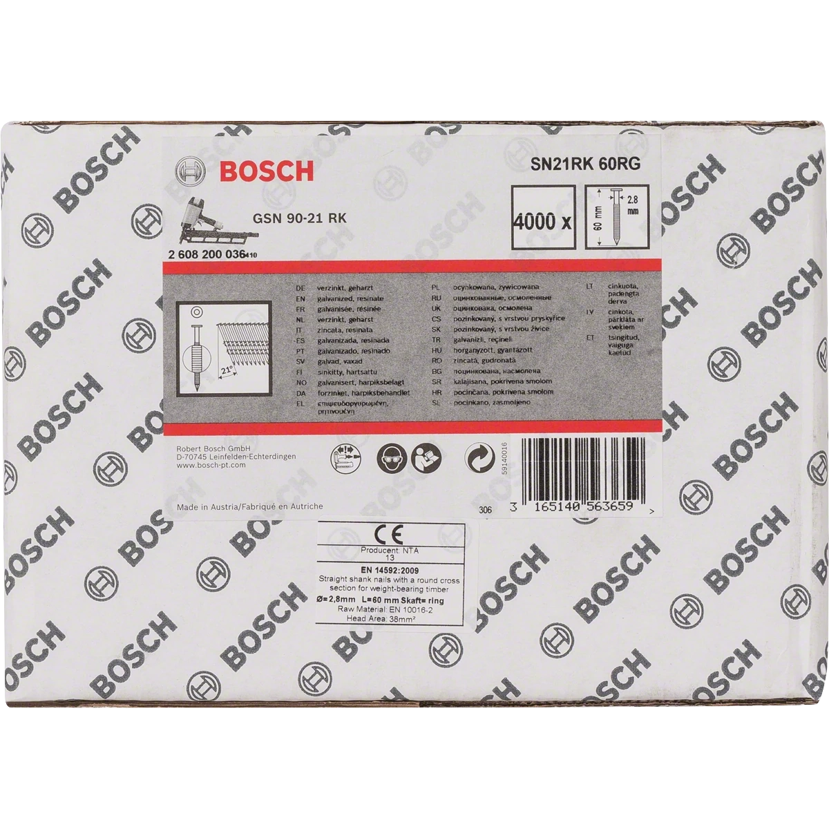 Full head strip nail SN21RK 60RG image 1