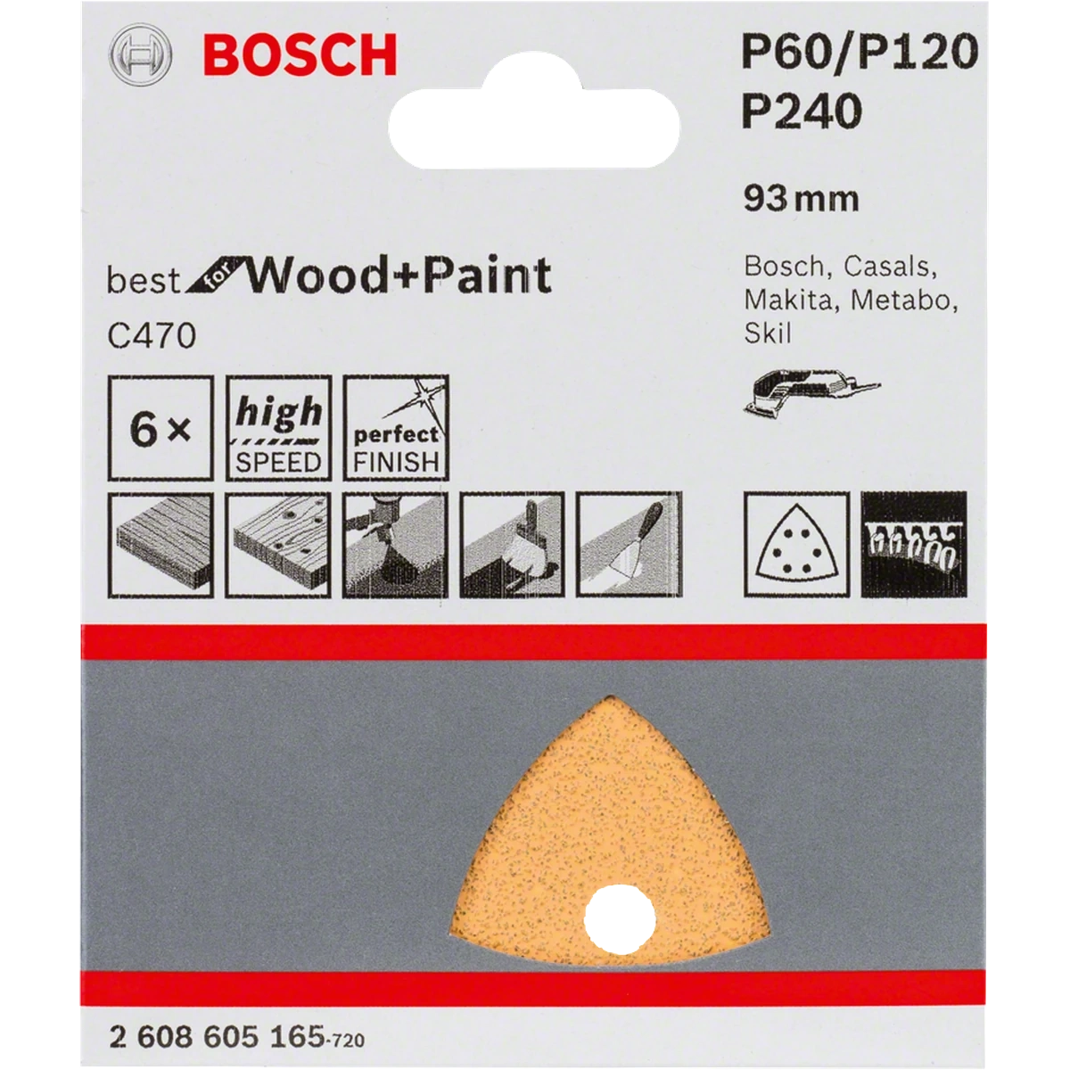 C470 sanding sheet, pack of 6 image 2