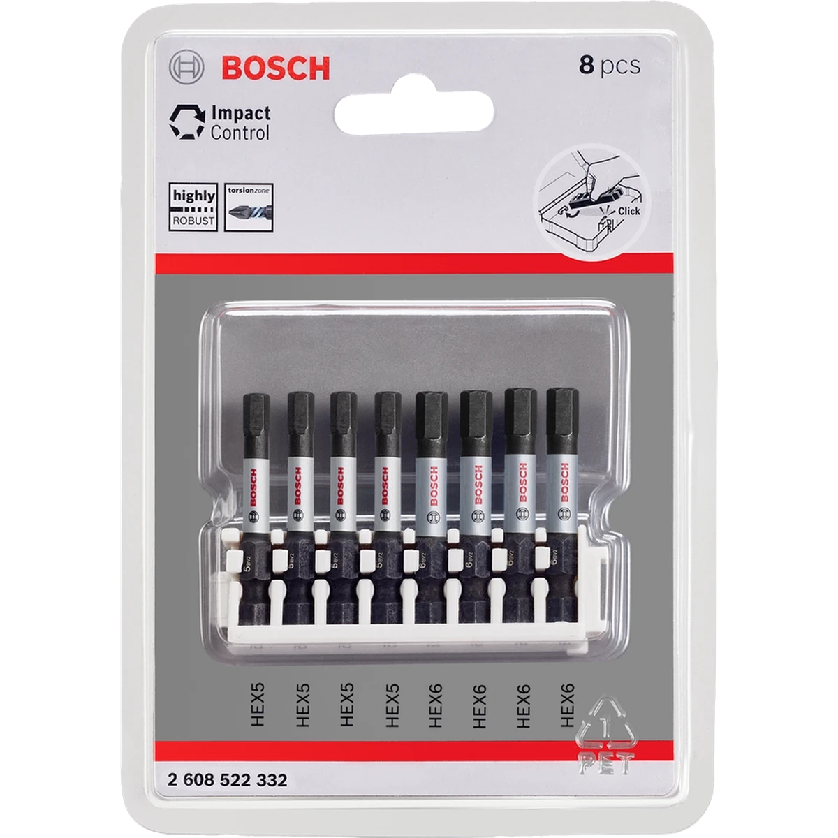 Impact Control Power Bit pack, 8-piece 4xH5, 4xH6 image 1