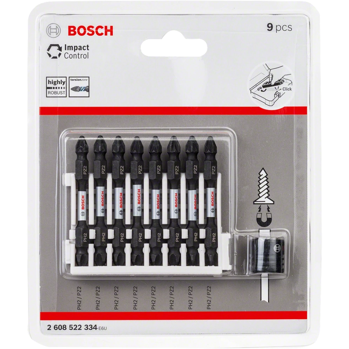 Impact Control Screwdriver Bit pack, 9-piece image 2