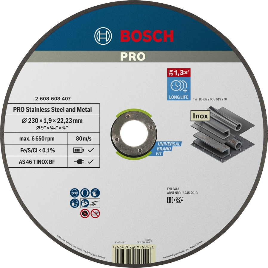 PRO Stainless Steel and Metal Bonded Cutting Disc image 1