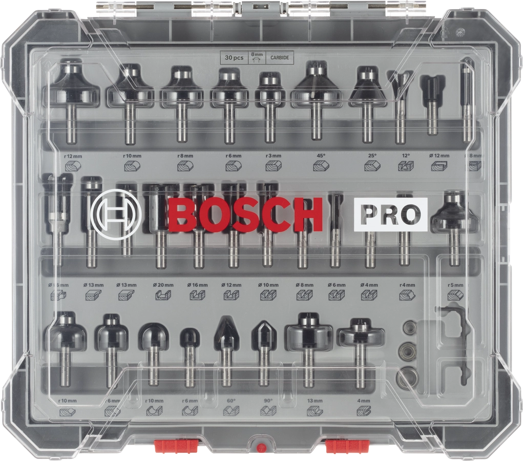 PRO Router Bit Mixed Set, 30 pcs image 2