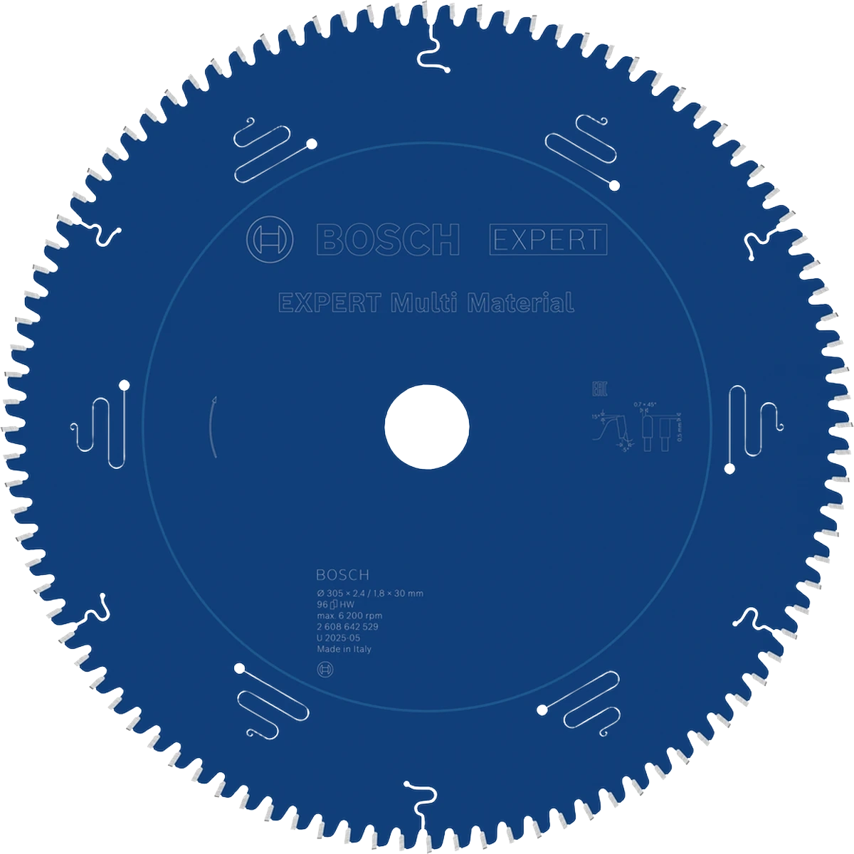 EXPERT Multi Material Circular Saw Blade, 305 x 2.4/1.8 x 30 mm, T96 image 1