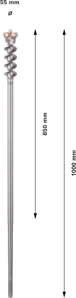 PRO SDS max Break Through Drill Bit 55x850