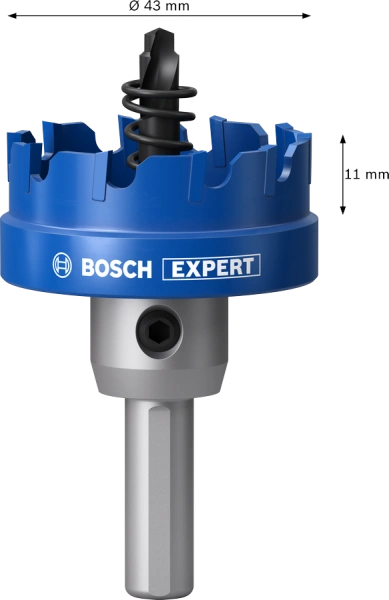 EXPERT Sheet Metal arbored Hole Saw 43x5