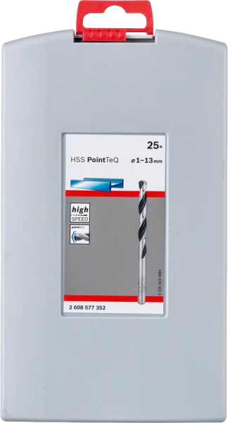HSS Twist Drill Bit PointTeQ Set, 25-Pieces