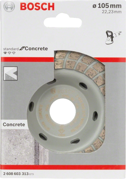 Standard for Concrete Turbo Diamond Grinding Head  50 105 22.23 3.0 1 Pcs