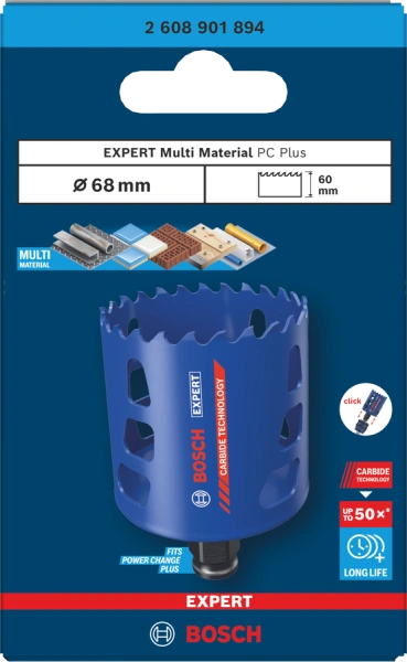 EXPERT Multi Material PC Plus Hole Saw 20 25/32