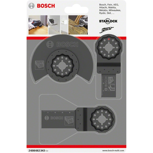 3-piece basic wood set Bosch 