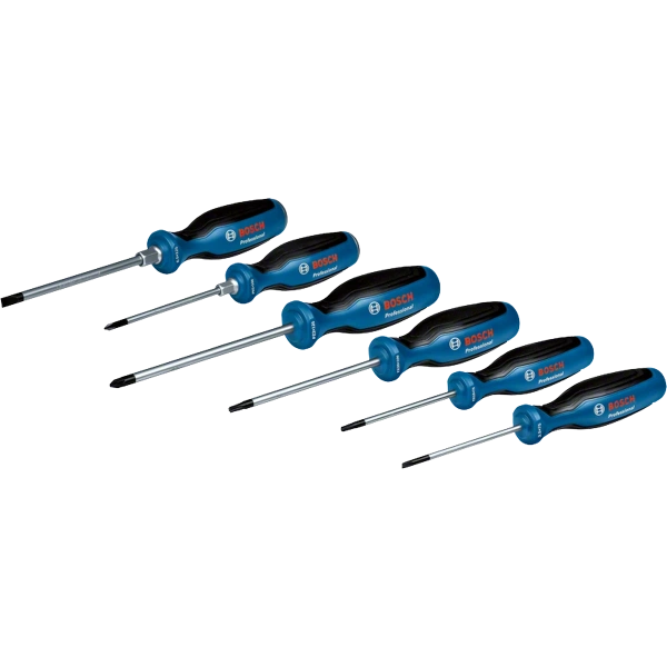 Screwdriver Set 6pc SL/PH/PZ/TX Professional Bosch 