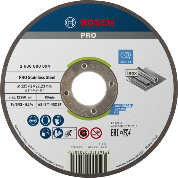 PRO Stainless Steel Bonded Cutting Disc Bosch 