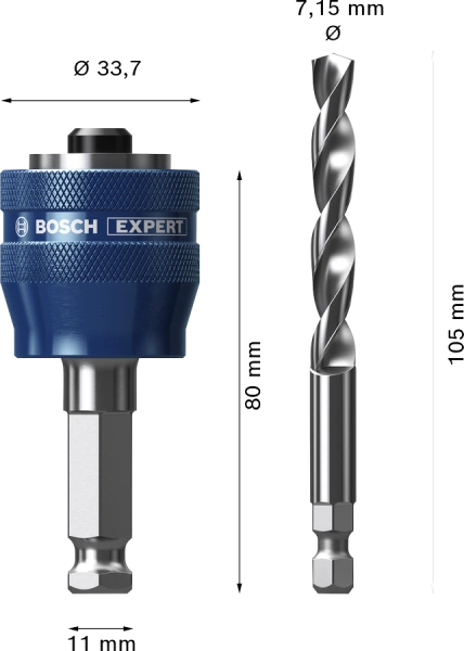 EXPERT Power Change Plus with Pilot Drill Bosch 