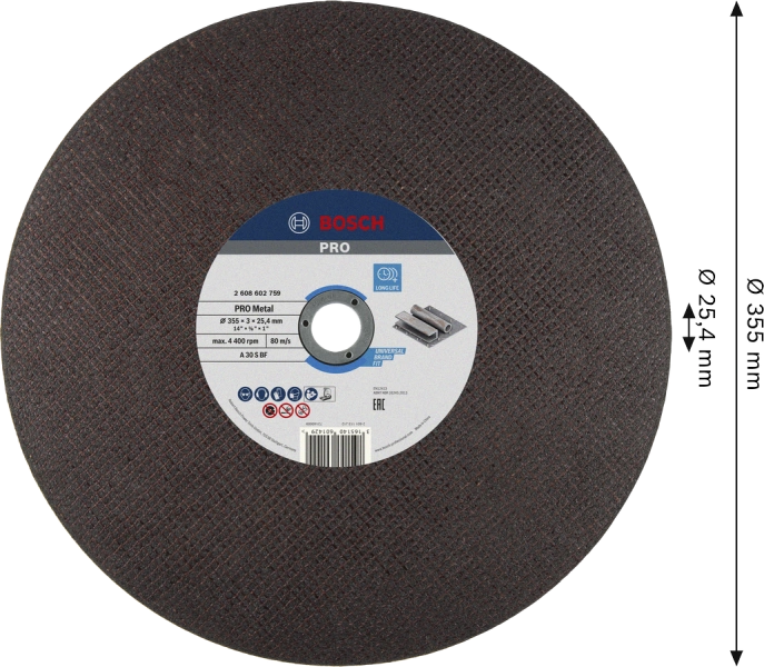 PRO Metal Bonded Cutting Disc Bosch 